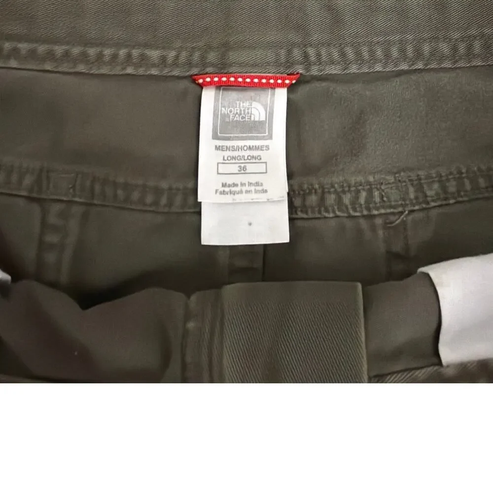 The North Face Olive Green Chino Outdoor Utility Hiking Shorts Men's 36